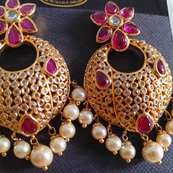 Cz big earrings - Picture 4 of 4